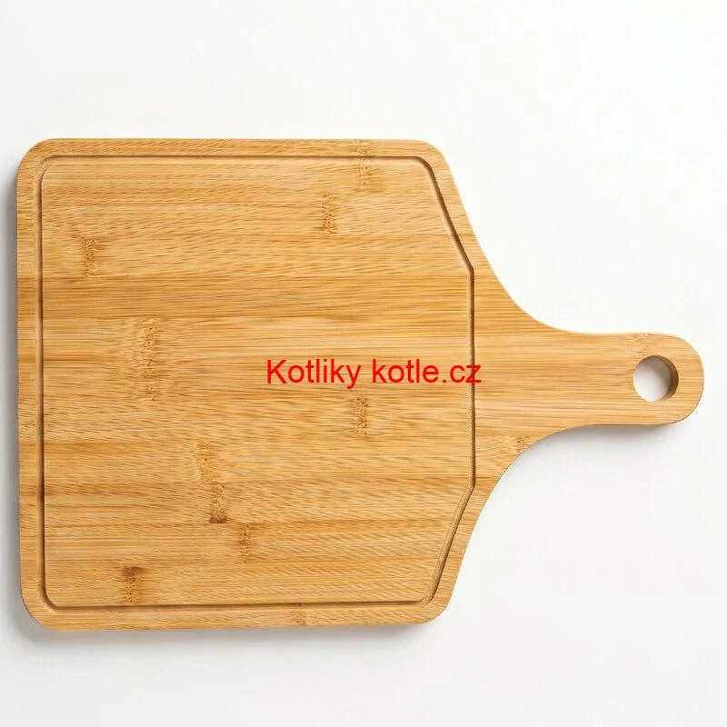 Bambusové prkénko na krájení 41×26,5 cm s rukojetí