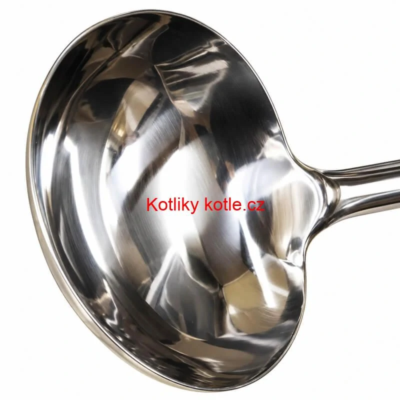 Nerezová naběračka 250 ml s dřevěnou rukojetí – délka 51,5 cm