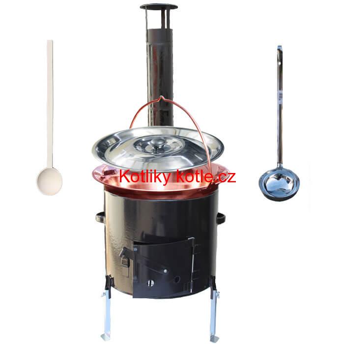 Měděný 20 L (1,2 mm) + smaltovaná kotlina 39 cm EXCLUSIVE