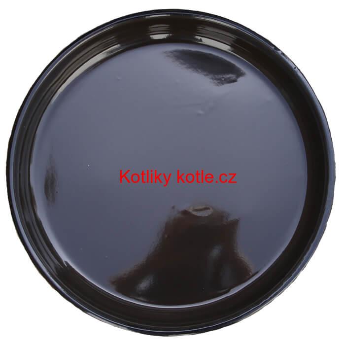 Smaltovaný kulatý pekáč 38 cm, výška 6,2 cm
