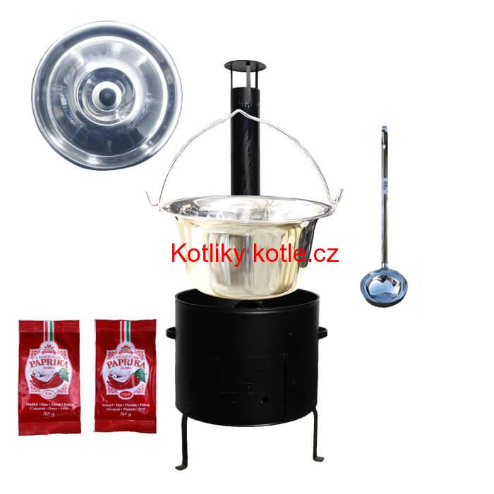 Kotlíkový gulášový set 42 CLASSIC + 20 L nerezový kotlík (1,2 mm)