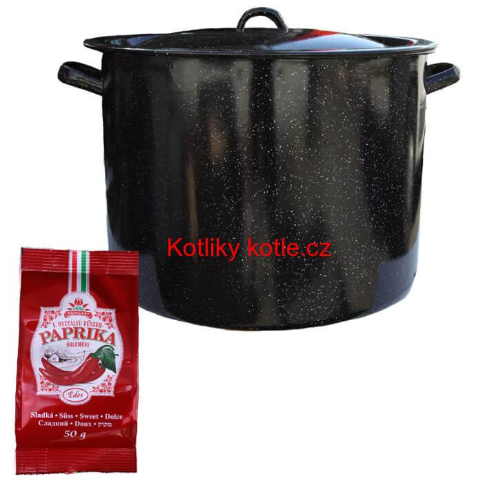 Smaltovaný hrnec 50 L + Paprika 50 g
