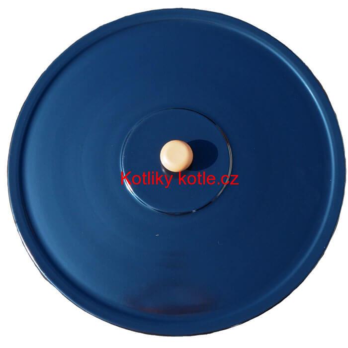 Smaltovaná poklice veliká 65 cm