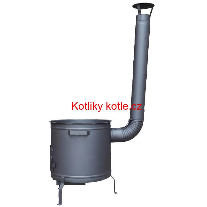 Kotlina pod kotle a kotlíky 50 cm + žáruvzdorná barva Plus 600