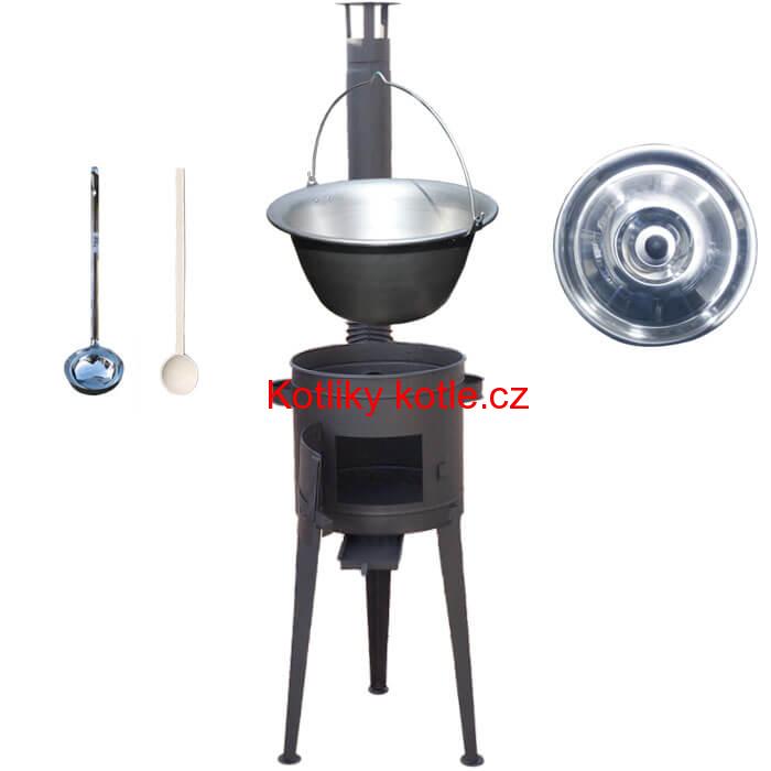 Nerezový kotlík 30 L (1,5 mm) + vysoká žáruvzdorná kotlina 45 PLUS 600 