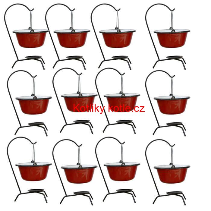 Servírovací souprava SMALT RED 12 ks