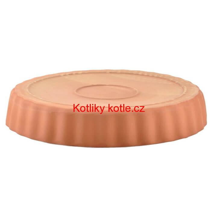 Hliněná forma na dort s glazurou 30 cm