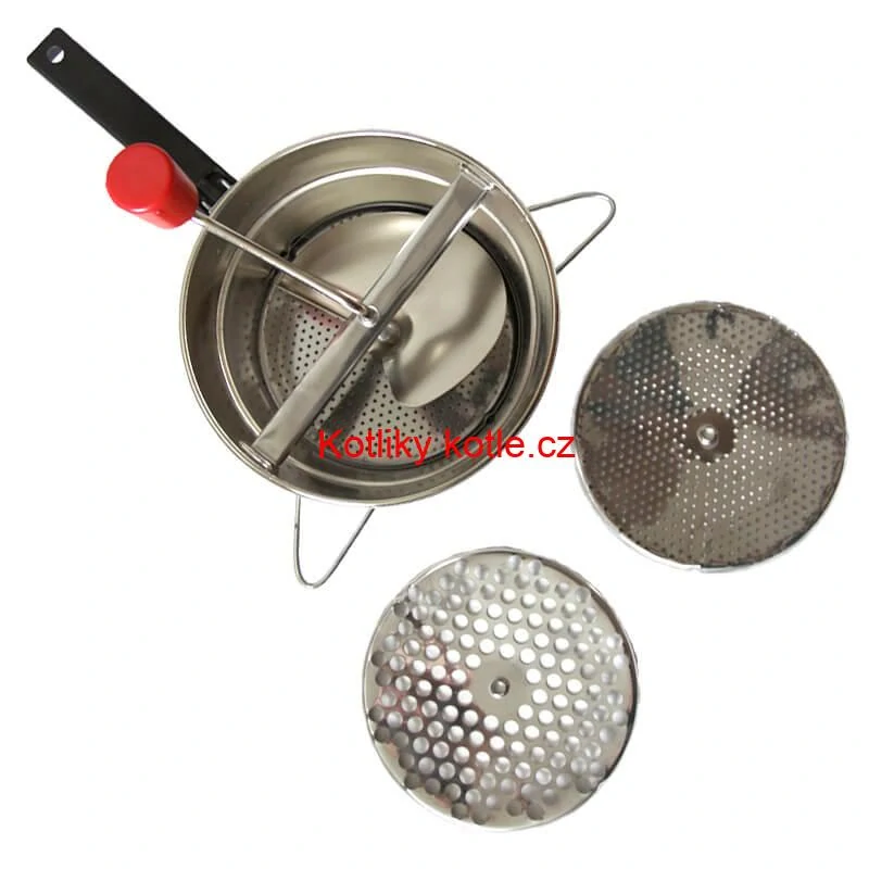 Pasírovač ORIGINAL z nerezavějící oceli – 3 výměnná síta