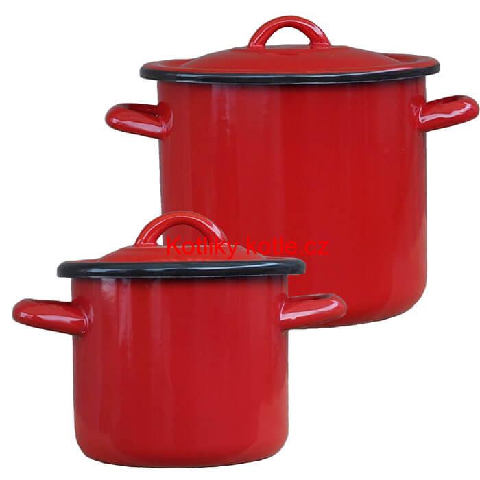 Smaltované hrnce s poklicemi 1 L + 2 L Classic