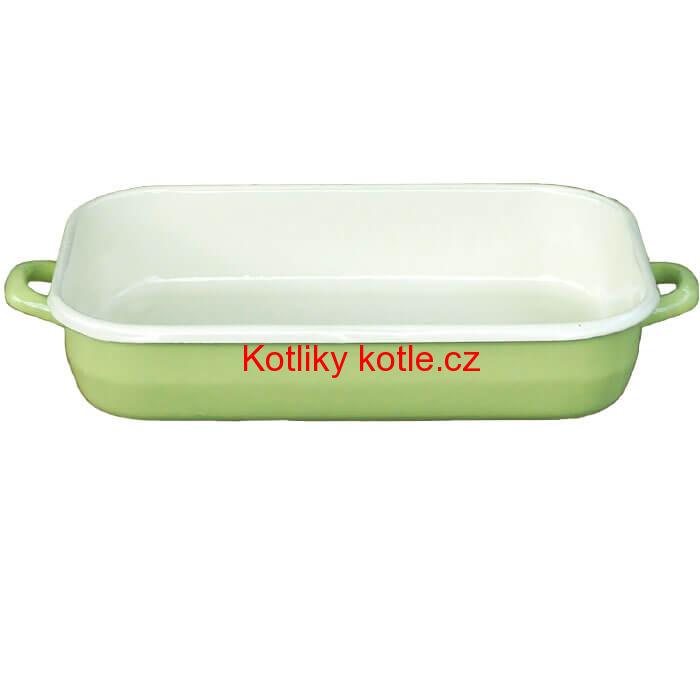 Smaltovaný pekáč 46 x 24 cm GREEN
