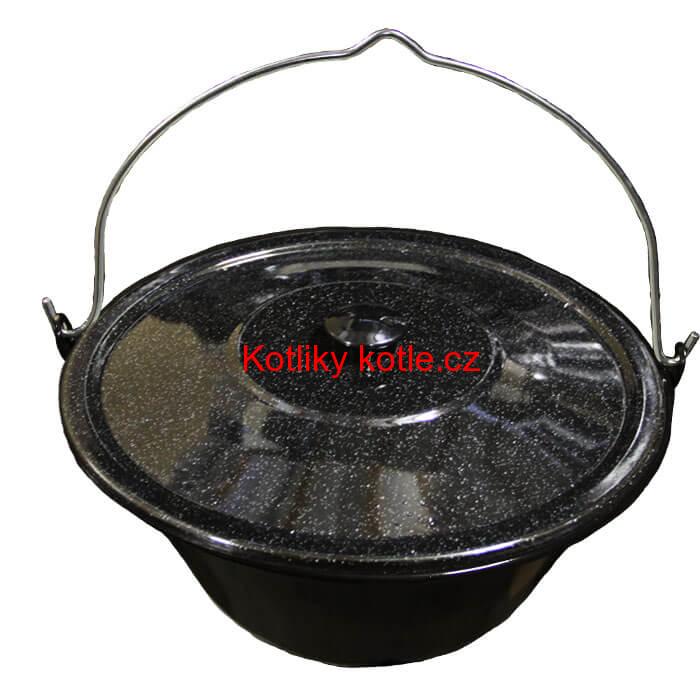 Smaltovaný kotlík 30 L + poklice