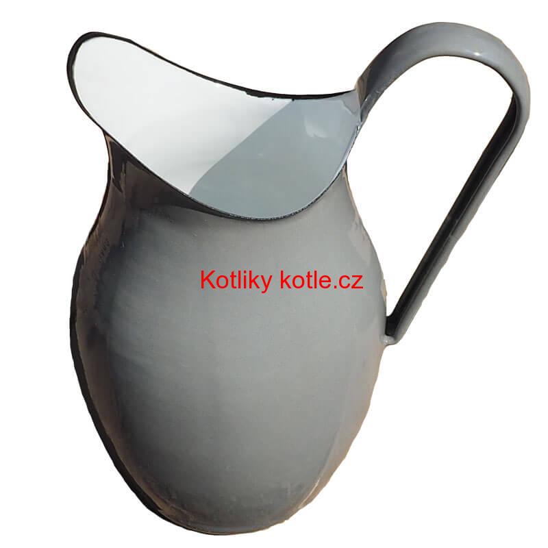 Smaltovaná konvice na vodu 2 L ŠEDÁ