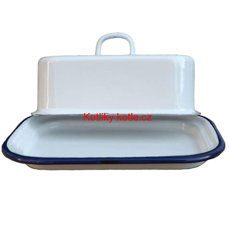 Smaltovaná maselnička - bílá