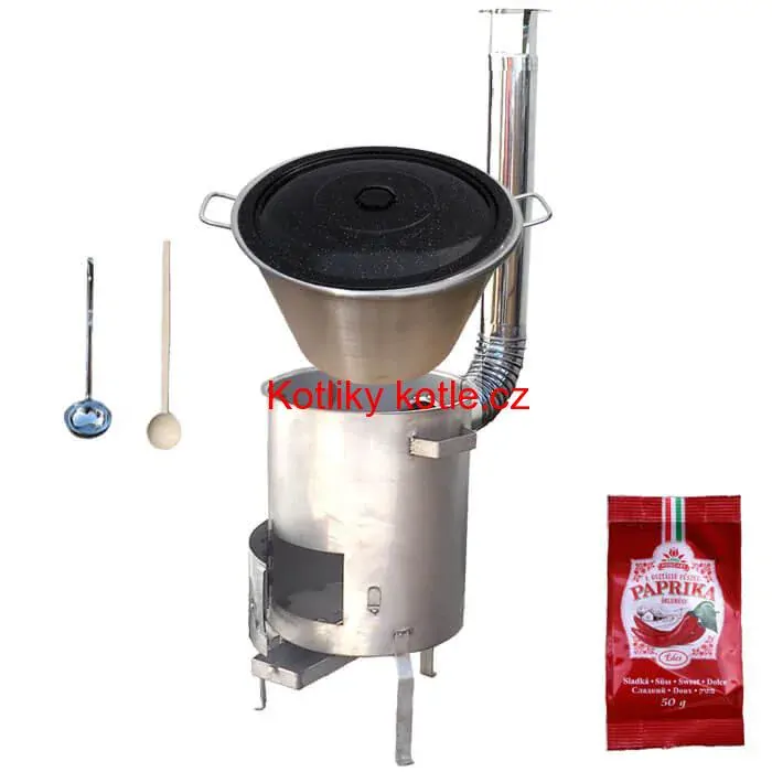 Nerezový kotel 40 L (1,2 mm) + nerezová kotlina (1,5 mm) 45 cm STRONG EXCLUSIVE