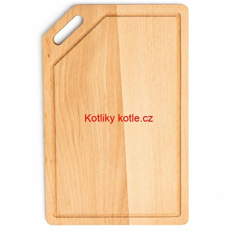 Dřevěná deska na krájení 40×25 cm s drážkou na šťávu