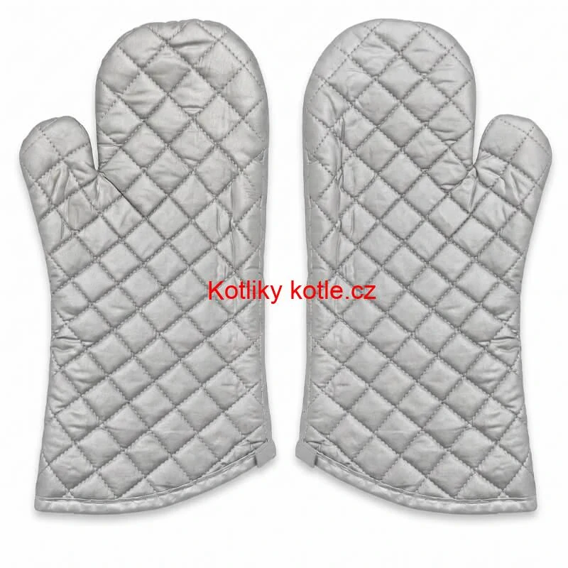 Chňapky stříbrné dlouhé 35 cm — sada 2 ks
