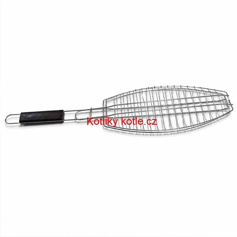 BBQ grilovací rošt na ryby – nerezové grilovací kleště 65 × 15 × 4 cm