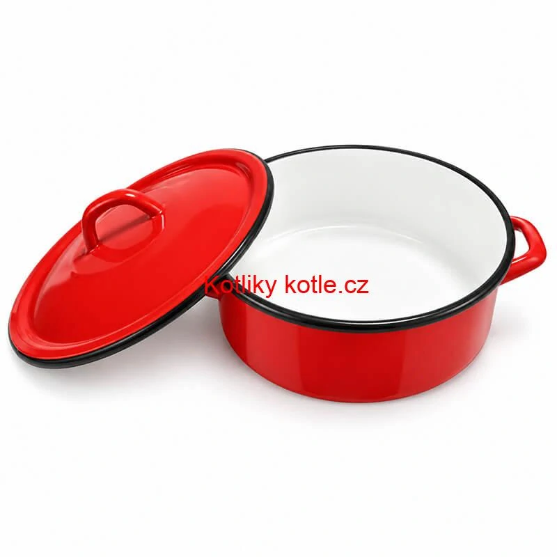 Smaltovaný kastrol FALCO 2 l s poklicí