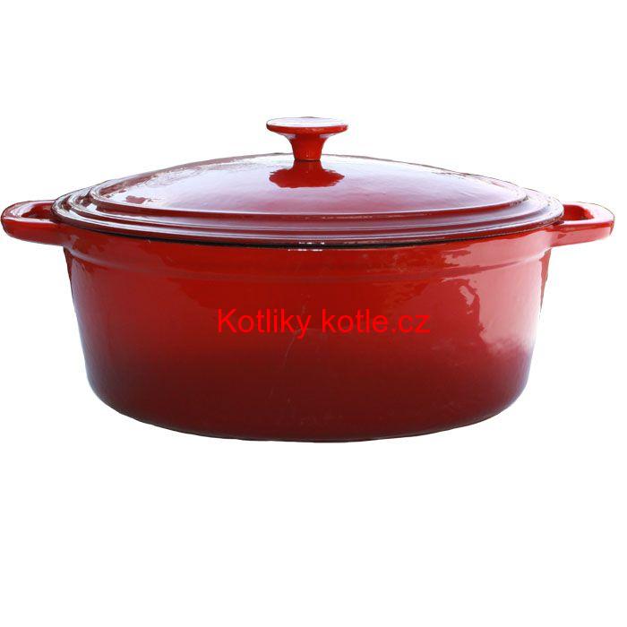 Litinový pekáč 6,2 L - červený